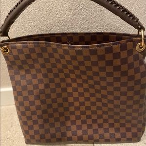 Boutique Checkered Hobo Bag